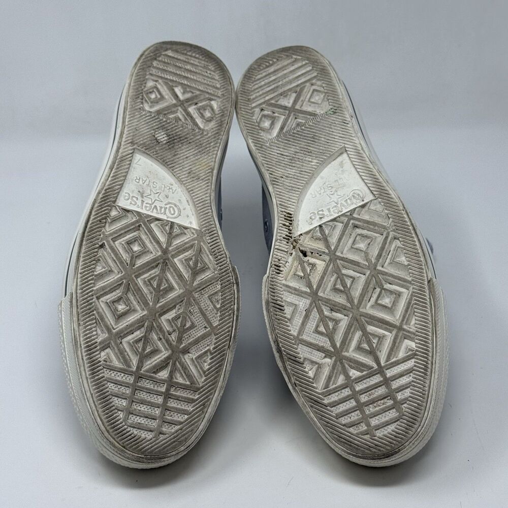 Converse All Star Chuck Lift Platform High Shoes Womens 9 Blue Gray Suede Retro - Picture 15 of 16